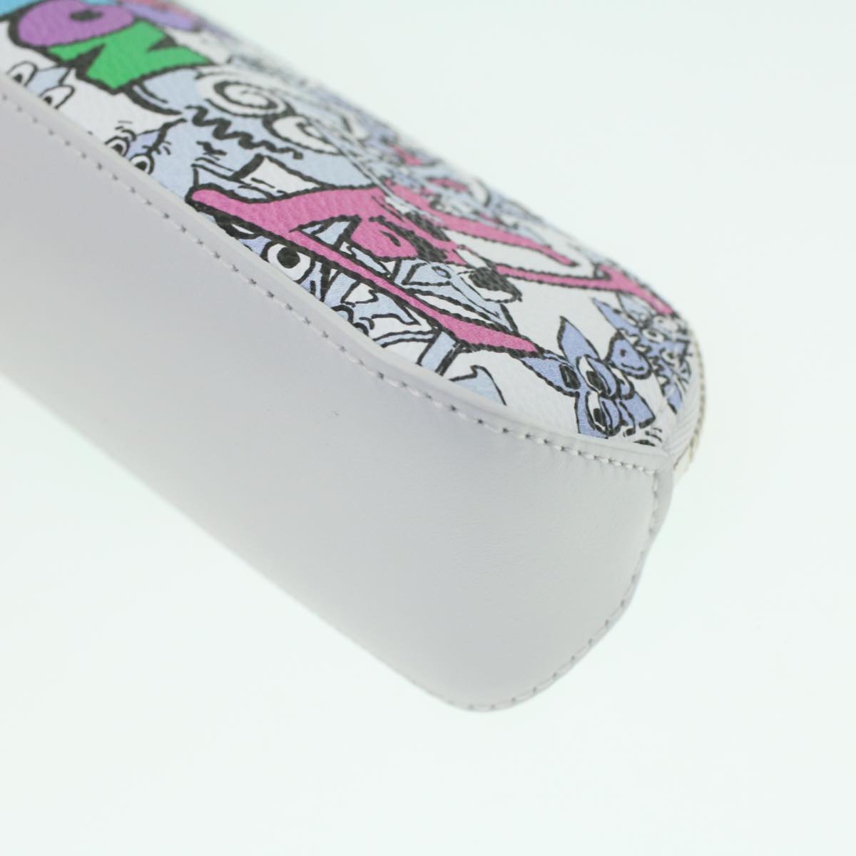 LOUIS VUITTON Monogram Comic Trousse Elizabeth Pen Case White GI0874 36985A