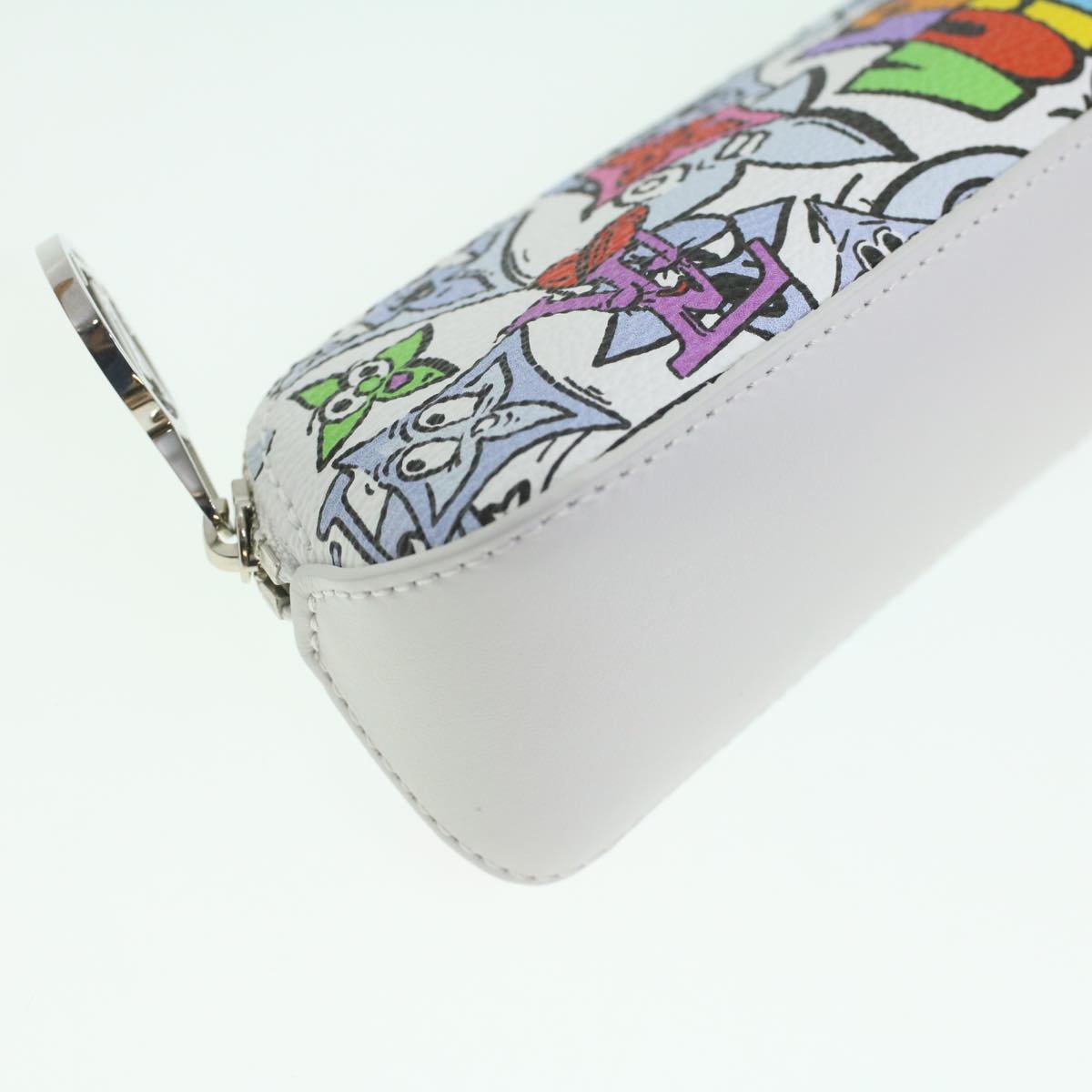 LOUIS VUITTON Monogram Comic Trousse Elizabeth Pen Case White GI0874 36985A