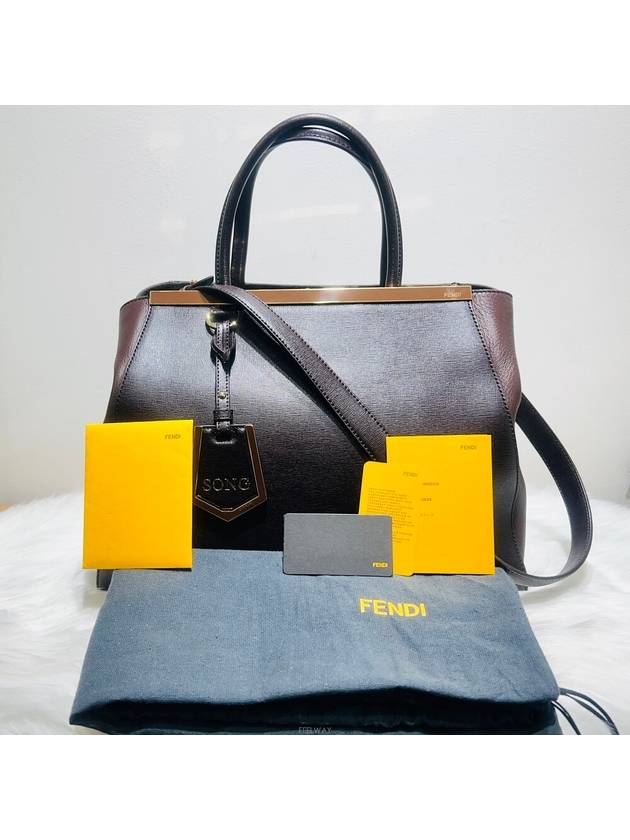Luxury Fendi 8BH250 Toujour Brown Medium Shoulder Bag