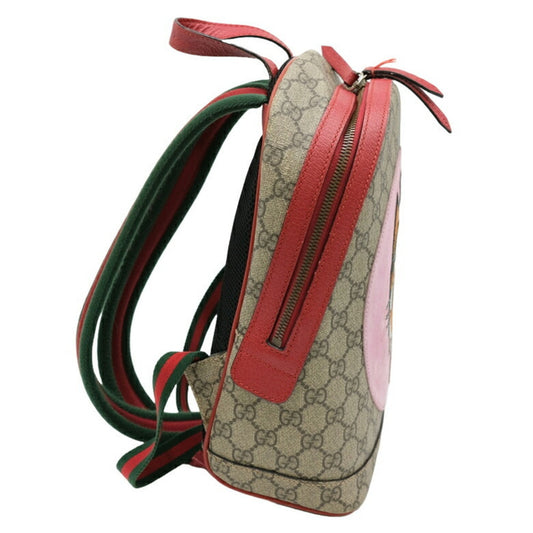 Gucci  pink  Color Gg Supreme Leather Backpack