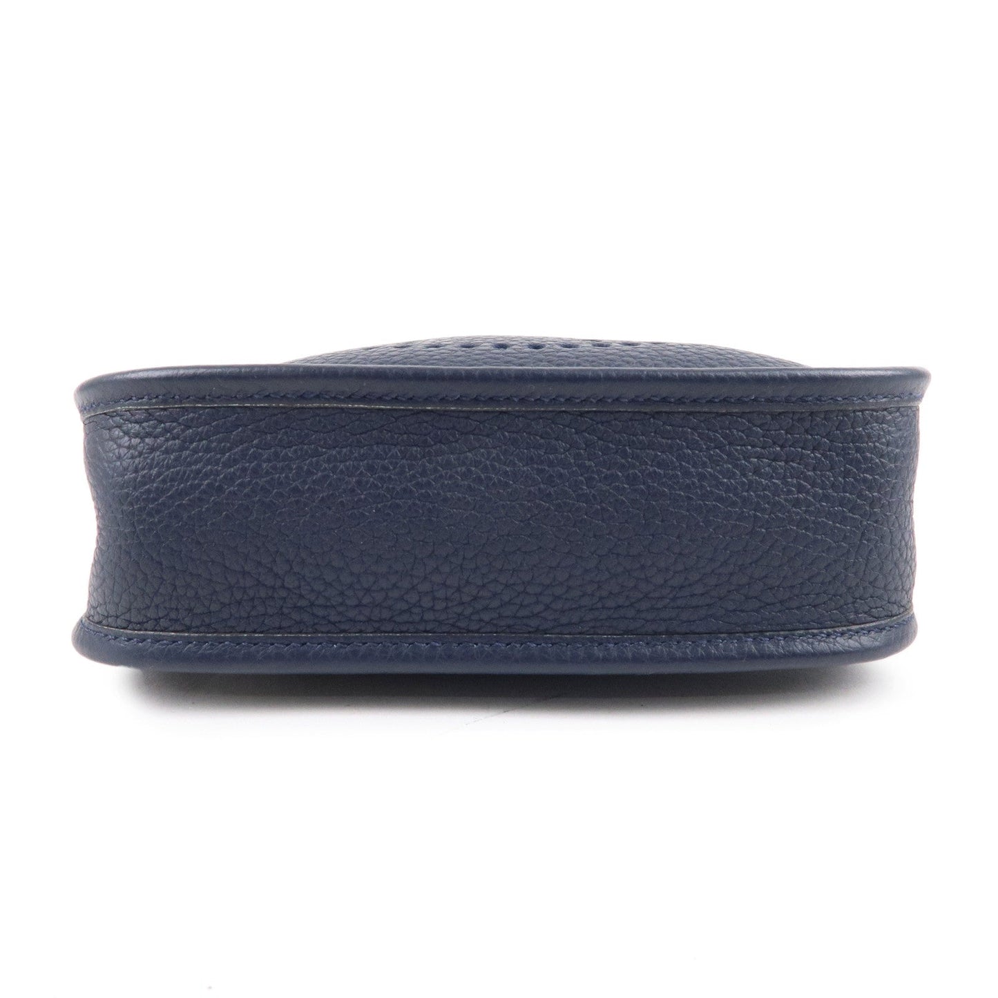Luxury Hermes Taurillon Clemence Evelyne TPM Amazon Shoulder Bag Navy