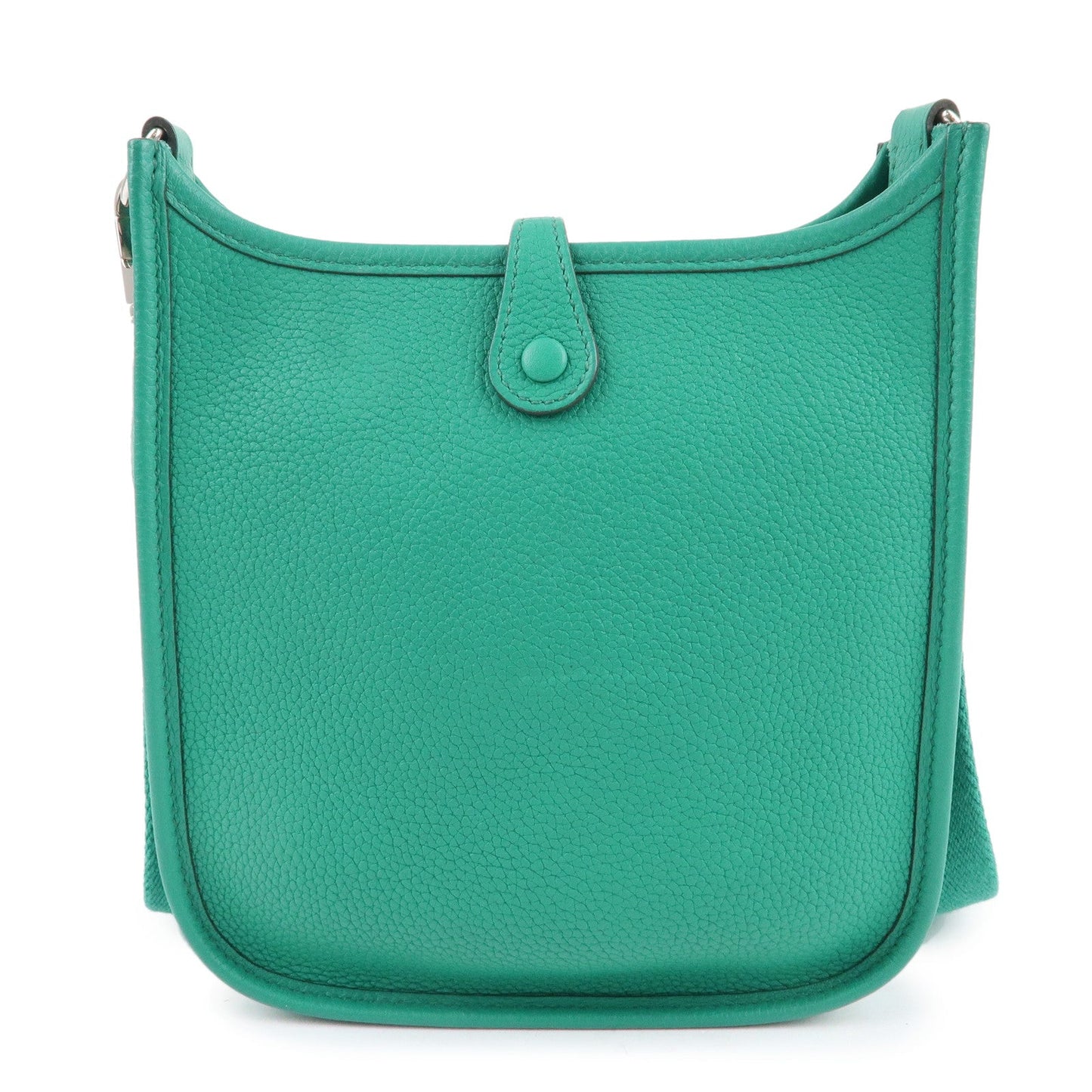 Luxury Hermes Taurillon Clemence Evelyne TPM Amazon Shoulder Bag Green