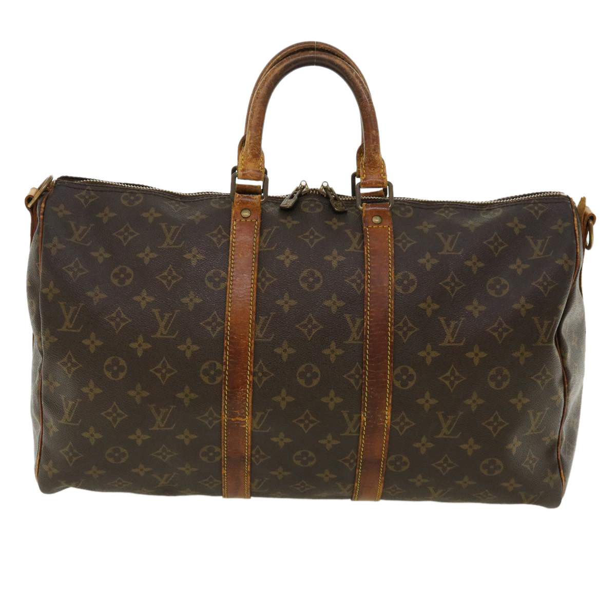 LOUIS VUITTON Monogram Keepall Bandouliere 45 Boston Bag M41418 LV 37085