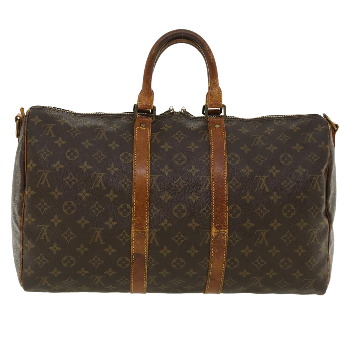LOUIS VUITTON Monogram Keepall Bandouliere 45 Boston Bag M41418 LV 37085