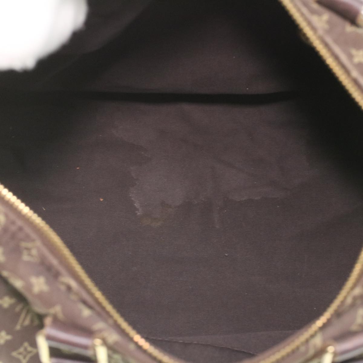 LOUIS VUITTON Monogram Mini Lin Speedy 30 Hand Bag Ebene M95224 LV 37104