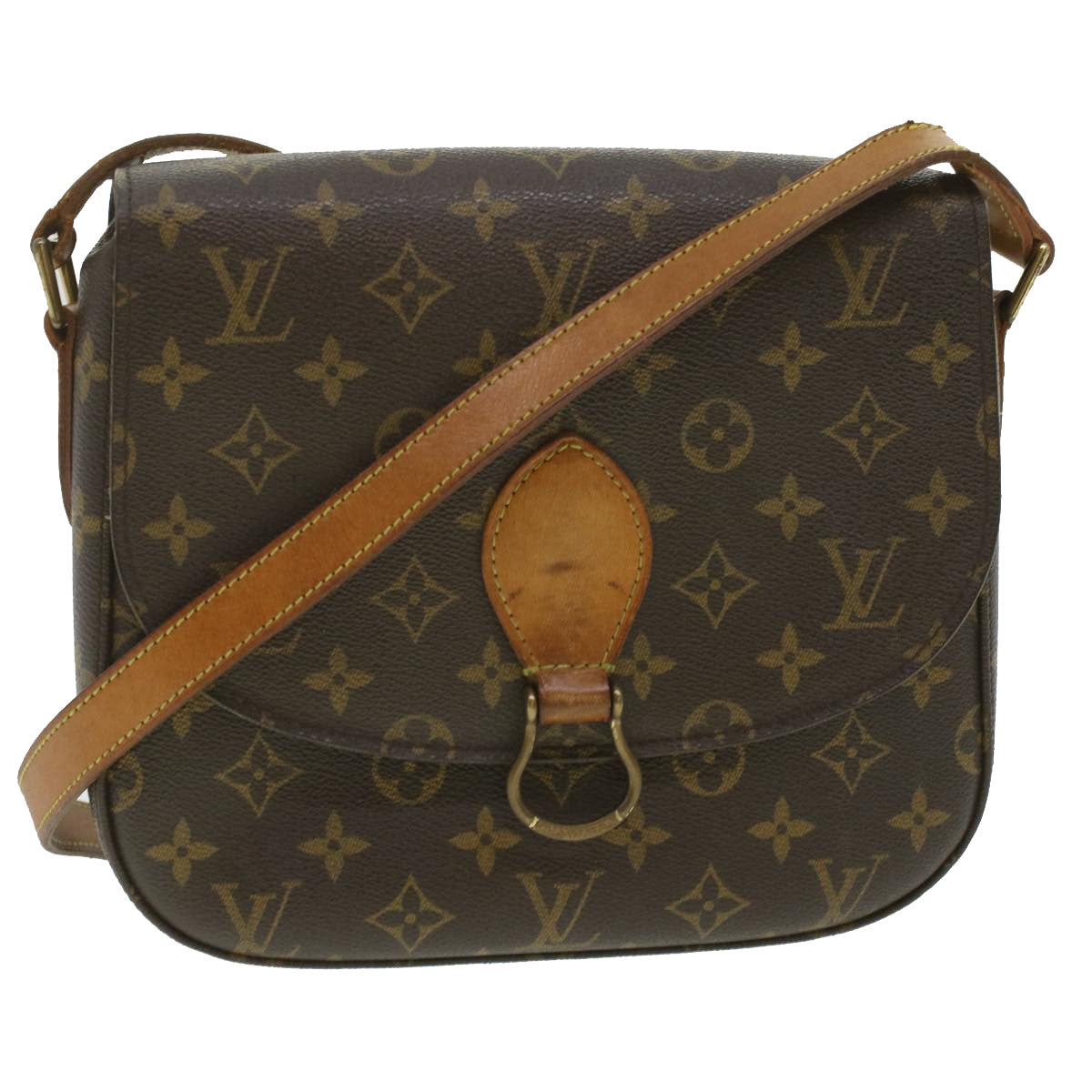 LOUIS VUITTON Monogram Saint Cloud GM Shoulder Bag M51242 LV 37161