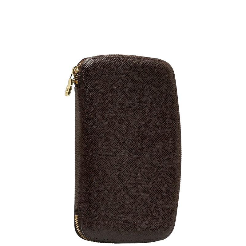Louis Vuitton Tiger Agenda Geod Roundfassner Long Wallet M30616 Acai Berry Wine Red Leather  Louis Vuitton