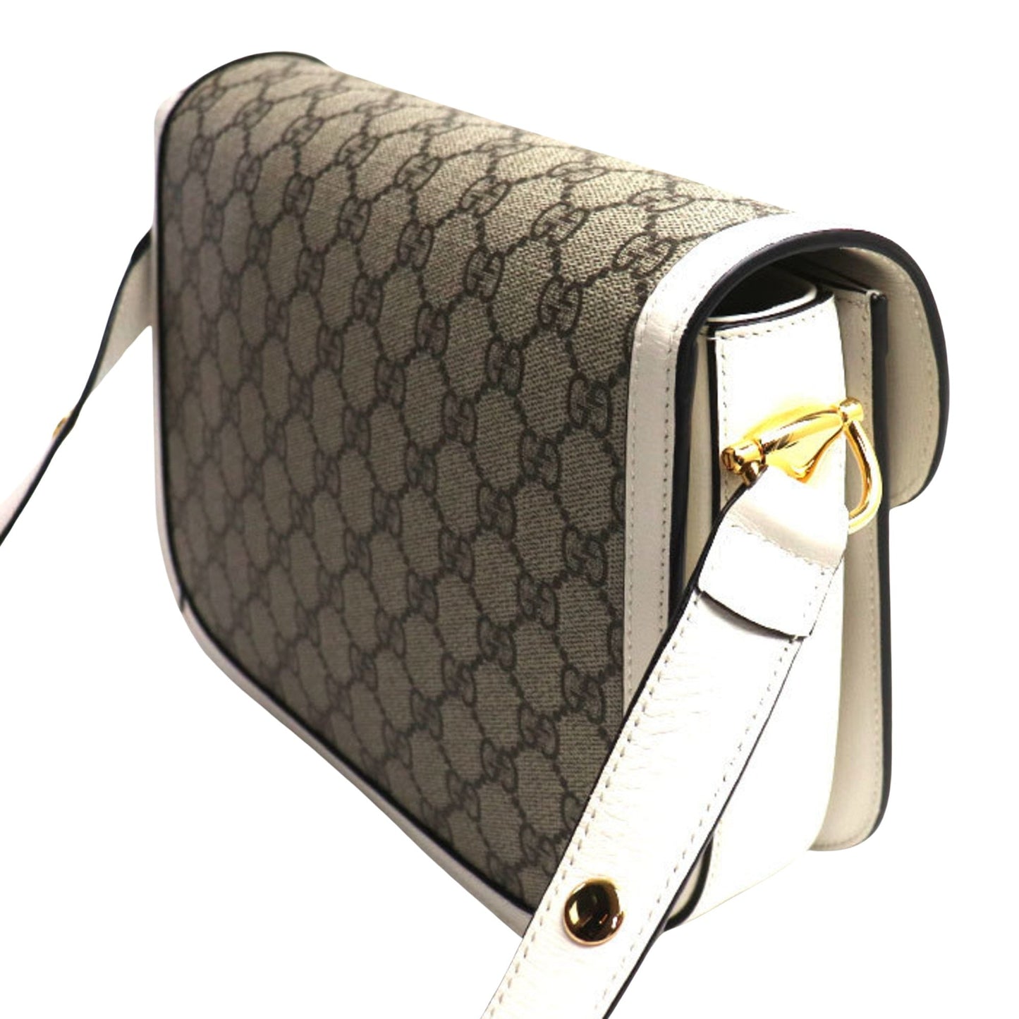 Luxury Gucci Trending 2025 Horsebit  Canvas Shoulder Bag ()