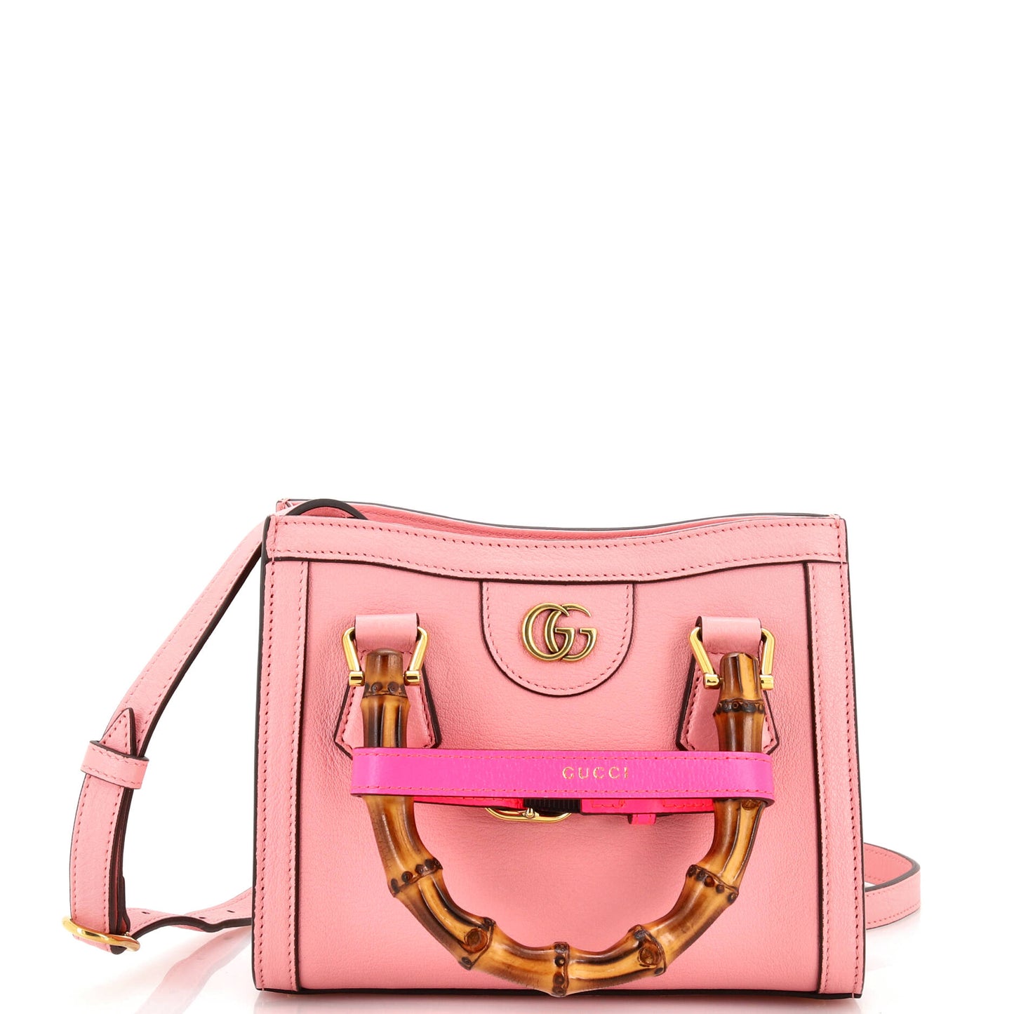 Luxury Gucci Trending 2025 Diana NM Bamboo Handle Tote Leather Mini