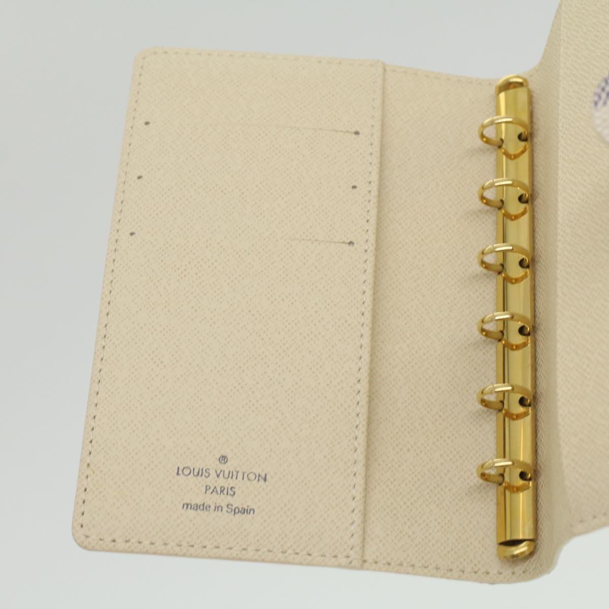 LOUIS VUITTON Damier Azur Agenda PM Day Planner Cover R20706 LV 37224