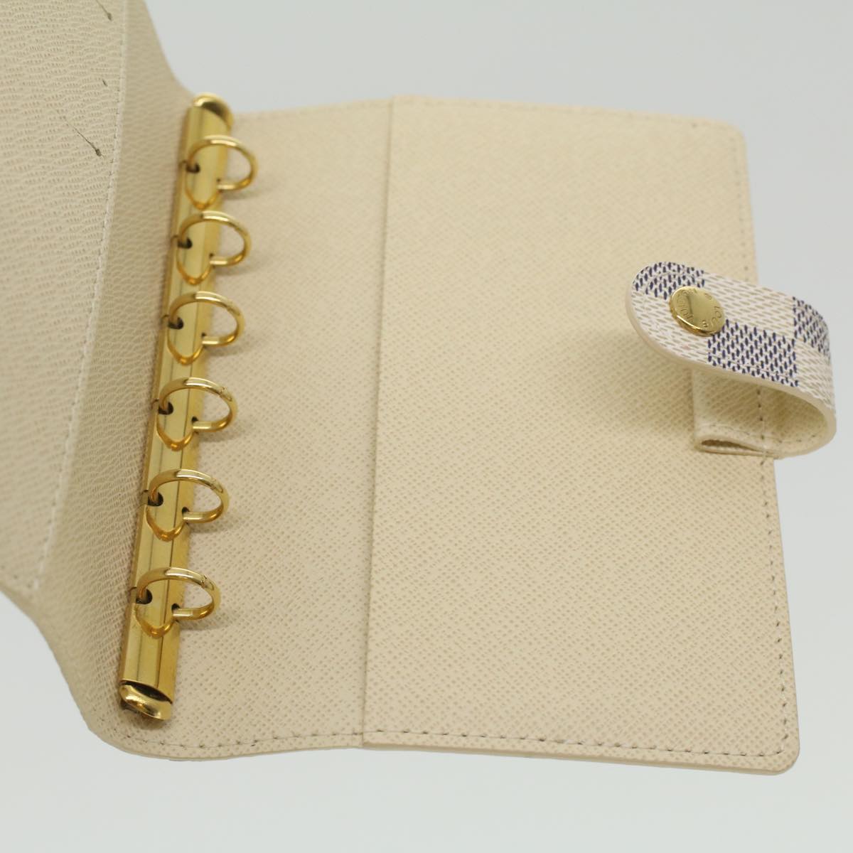 LOUIS VUITTON Damier Azur Agenda PM Day Planner Cover R20706 LV 37224