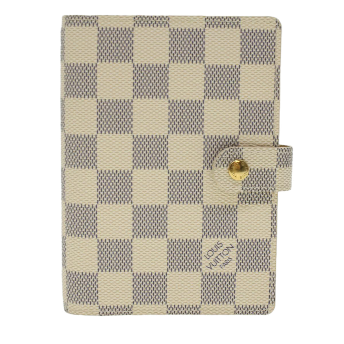 LOUIS VUITTON Damier Azur Agenda PM Day Planner Cover R20706 LV 37224