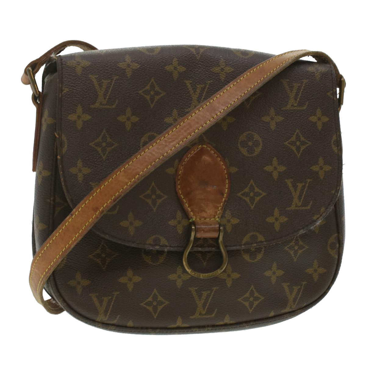 LOUIS VUITTON Monogram Saint Cloud GM Shoulder Bag M51242 LV 37267