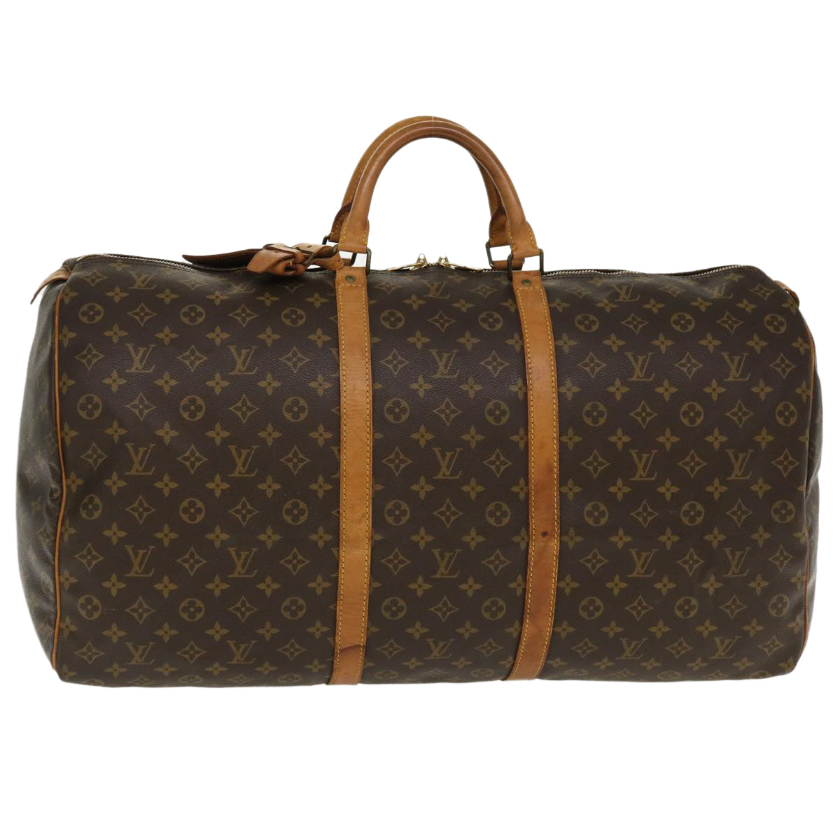 LOUIS VUITTON Monogram Keepall 60 Boston Bag M41422 LV 37280