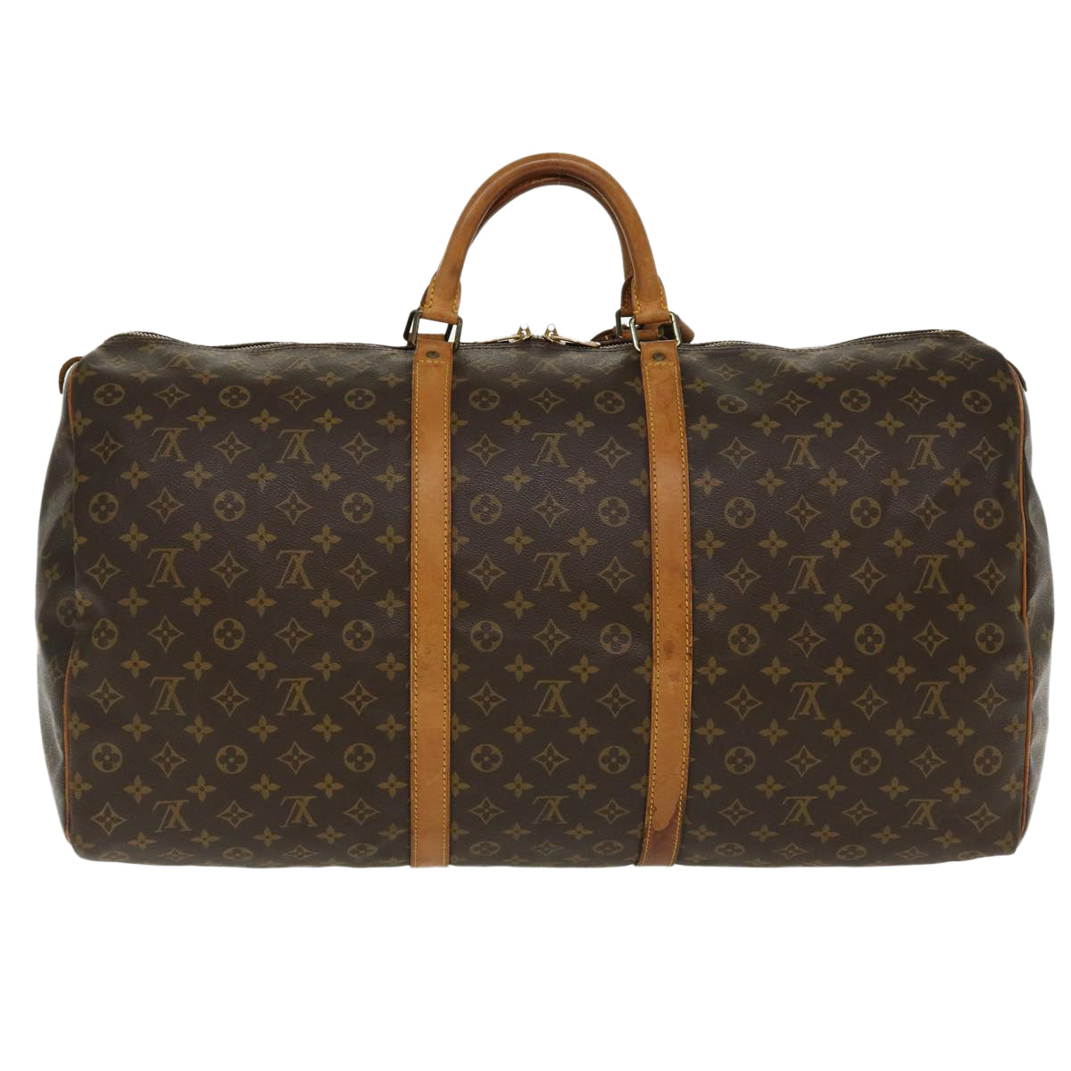 LOUIS VUITTON Monogram Keepall 60 Boston Bag M41422 LV 37280