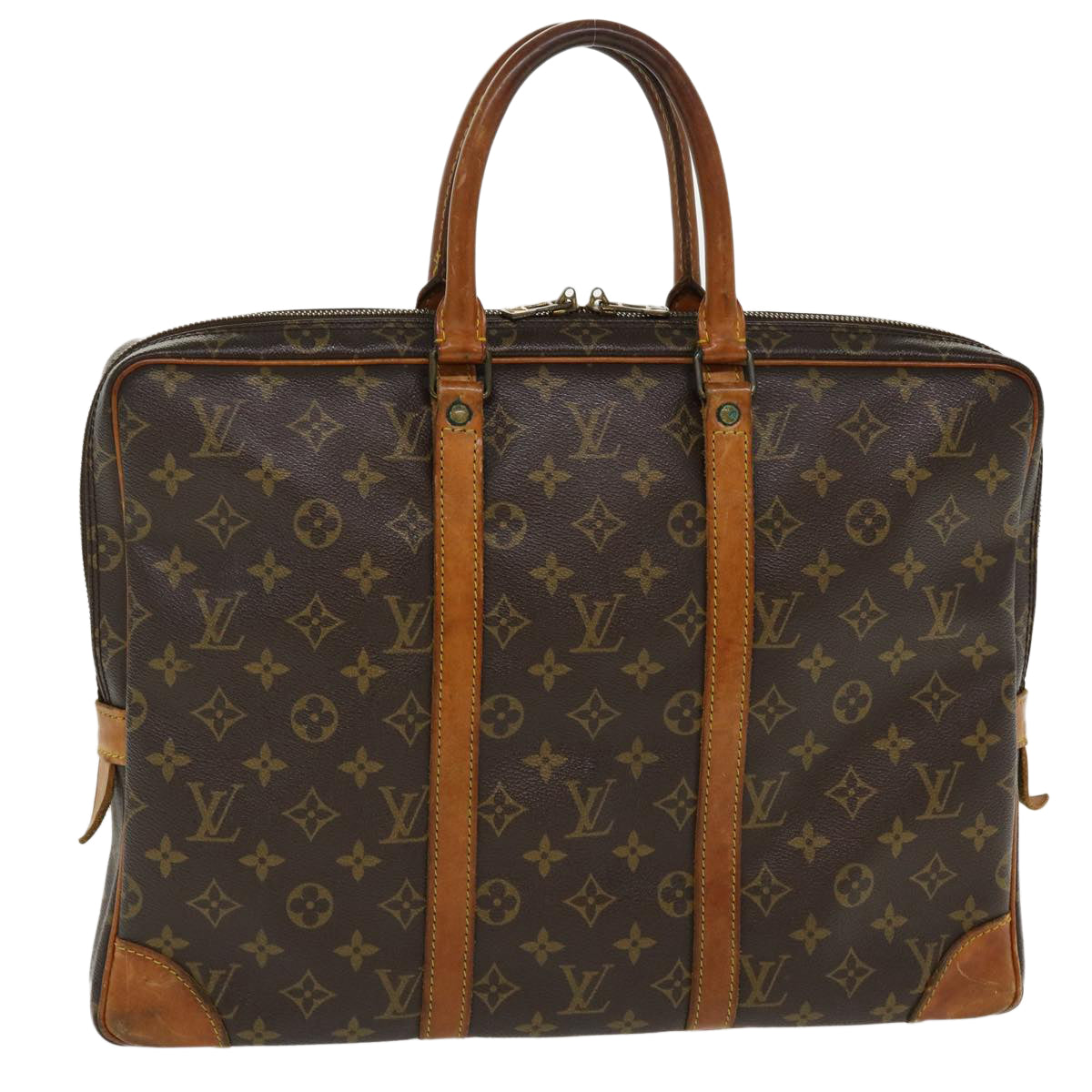 LOUIS VUITTON Monogram Porte Documents Voyage Business Bag M52005 LV 37316