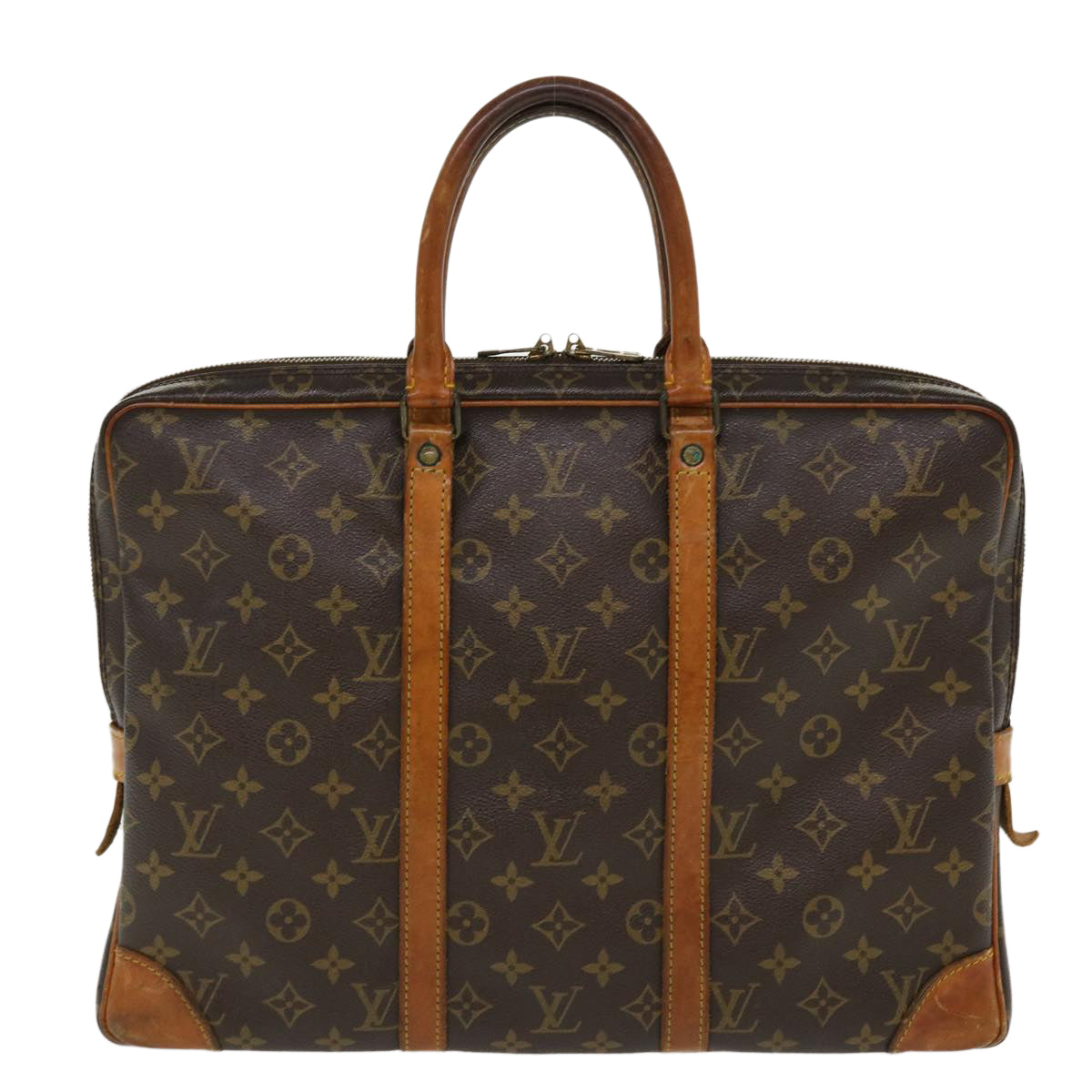 LOUIS VUITTON Monogram Porte Documents Voyage Business Bag M52005 LV 37316