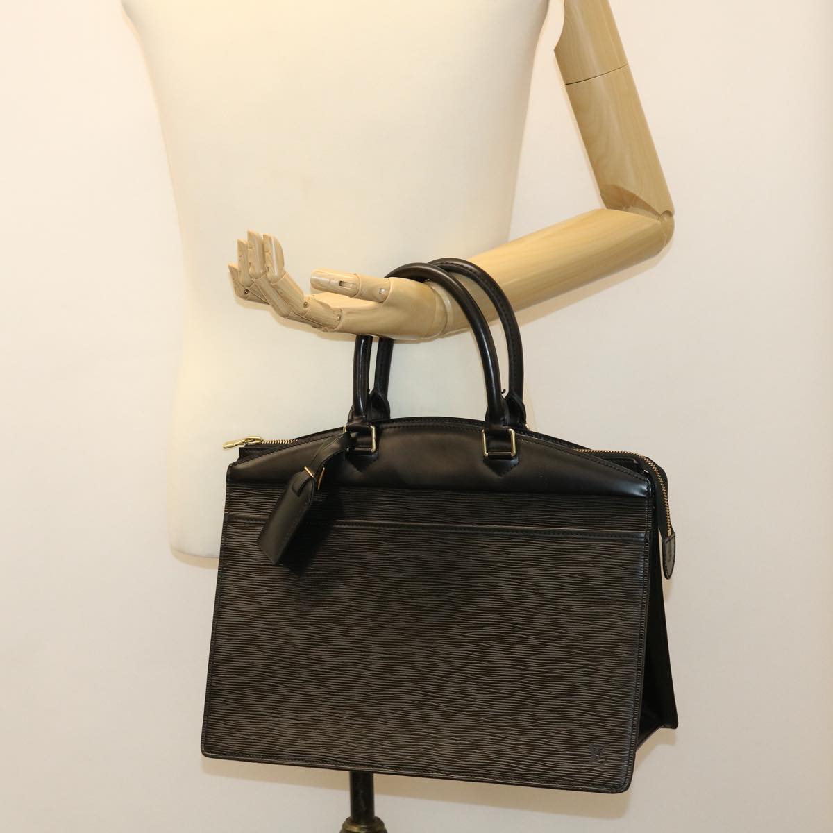 LOUIS VUITTON Epi Riviera Hand Bag Noir M48182 LV 37332