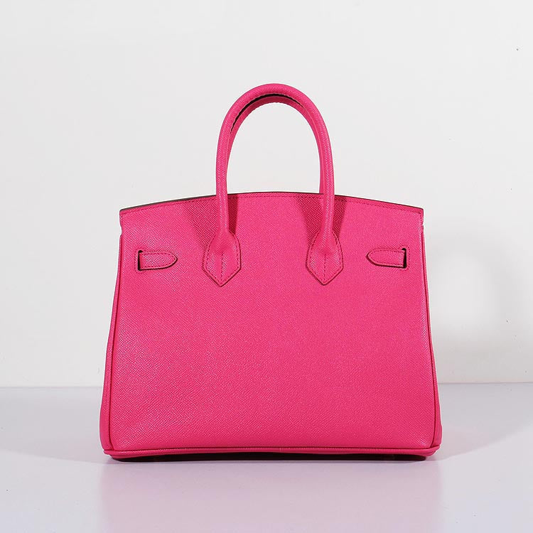Luxury Hermes 30cm Birkin Bag Epsom Leather With Strap Rose Tyrien Gold