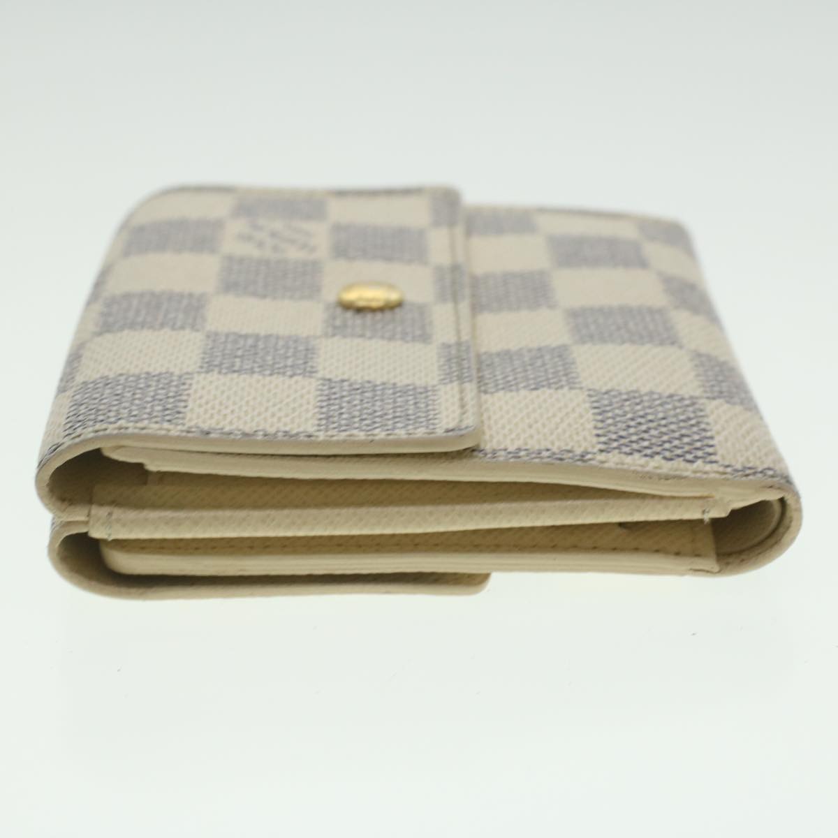 LOUIS VUITTON Damier Azur Portefeuille Elise Trifold Wallet N61733 LV 37390