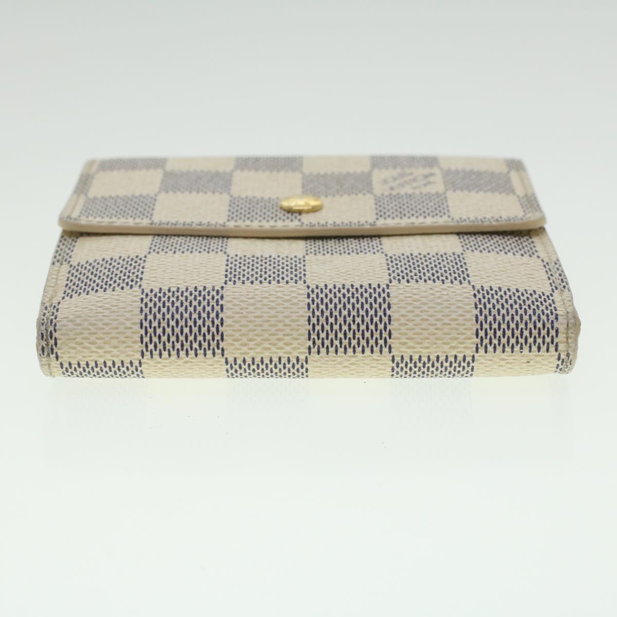 LOUIS VUITTON Damier Azur Portefeuille Elise Trifold Wallet N61733 LV 37390