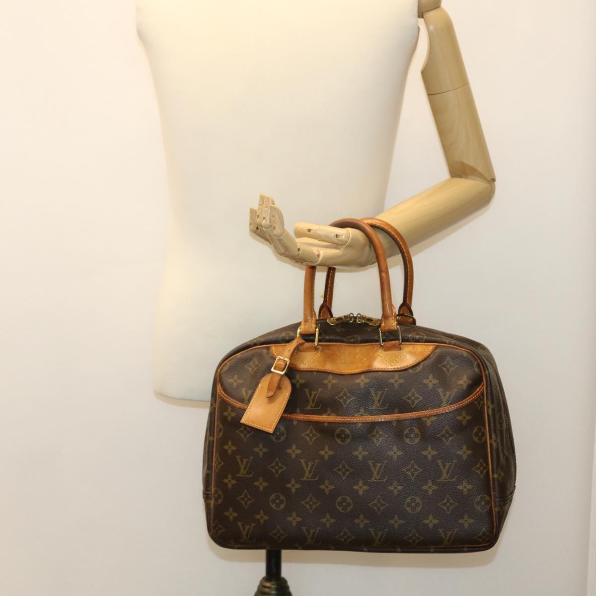 LOUIS VUITTON Monogram Deauville Hand Bag M47270 LV 37431