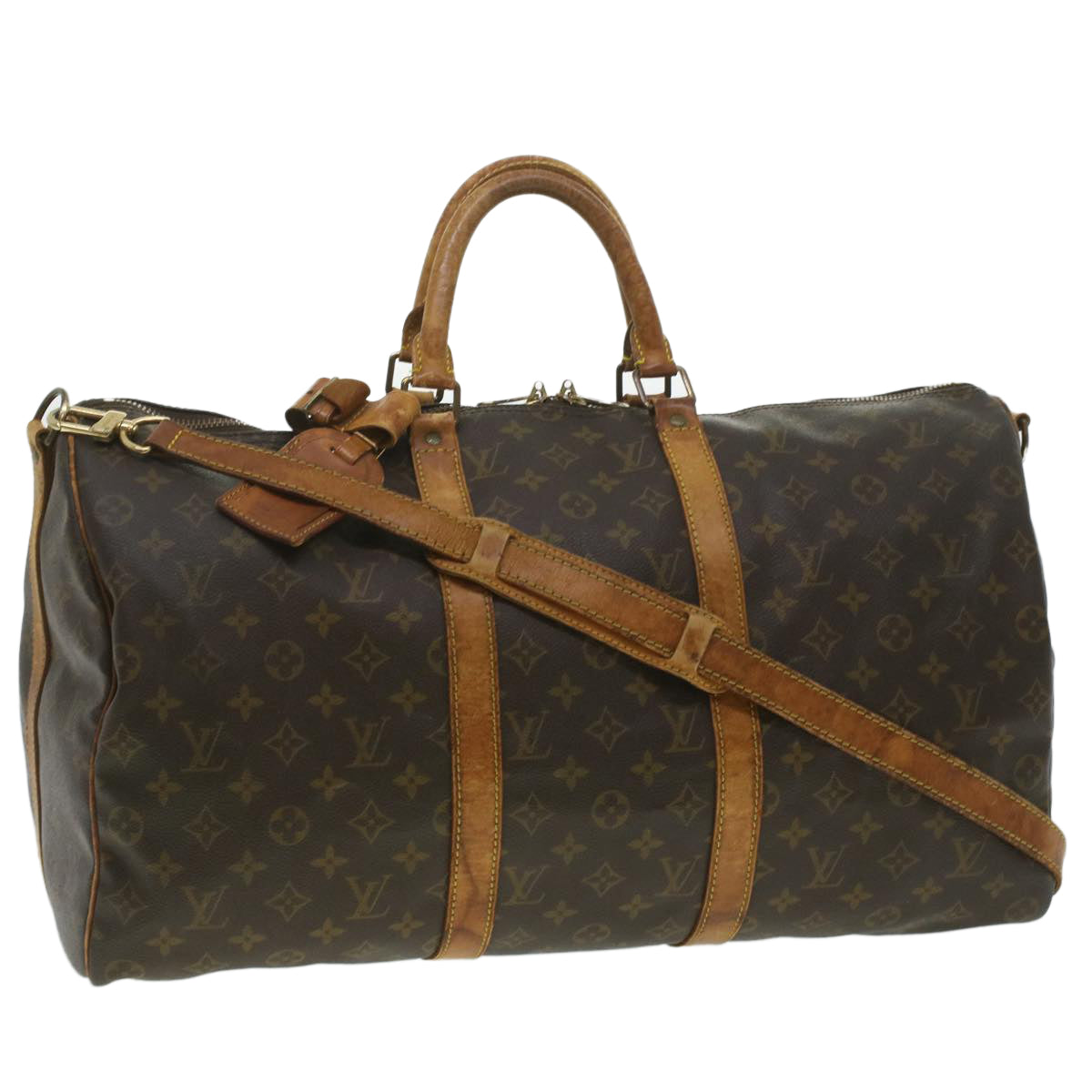 LOUIS VUITTON Monogram Keepall Bandouliere 50 Boston Bag M41416 LV 37440