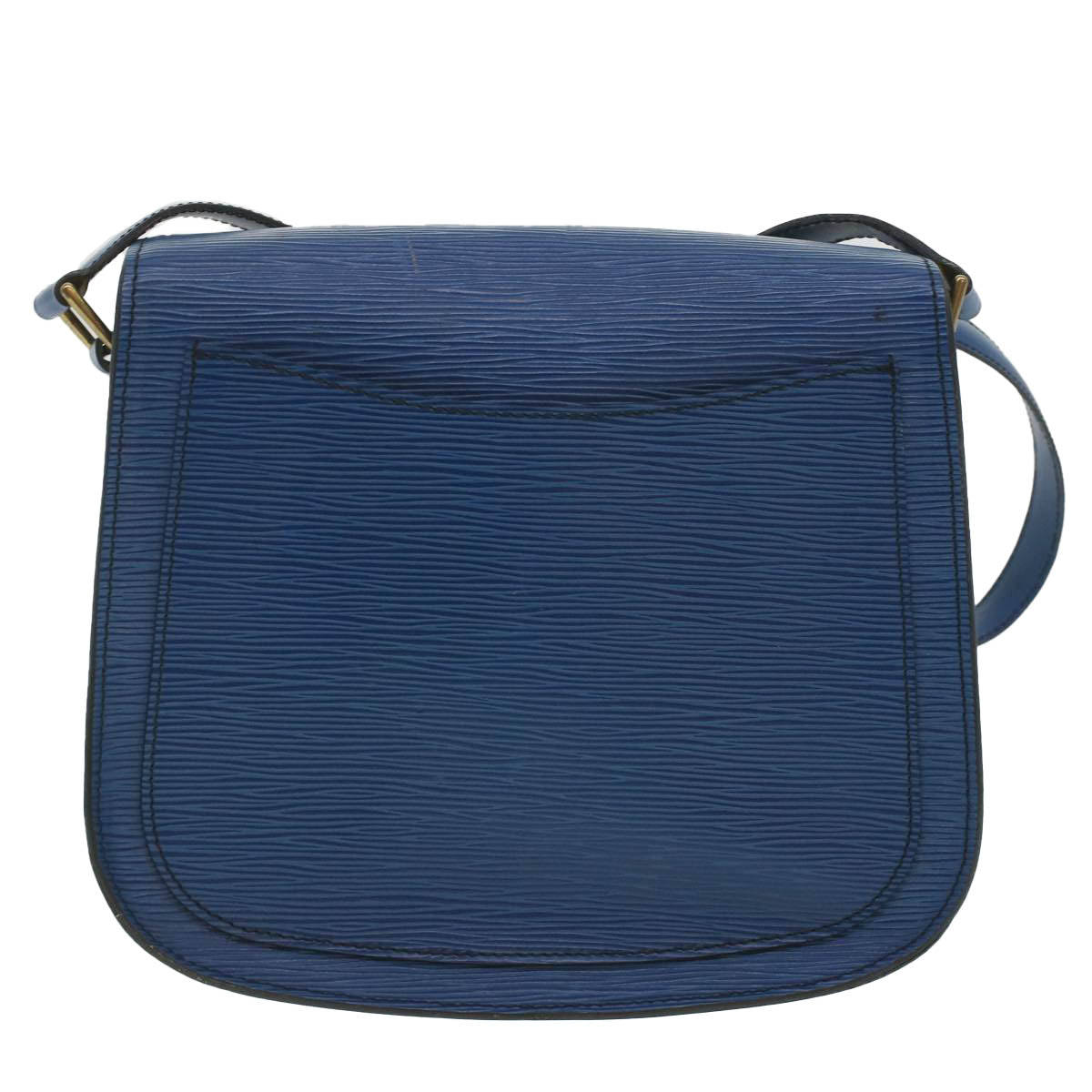 LOUIS VUITTON Epi Saint Cloud GM Shoulder Bag Blue M52195 LV 37446