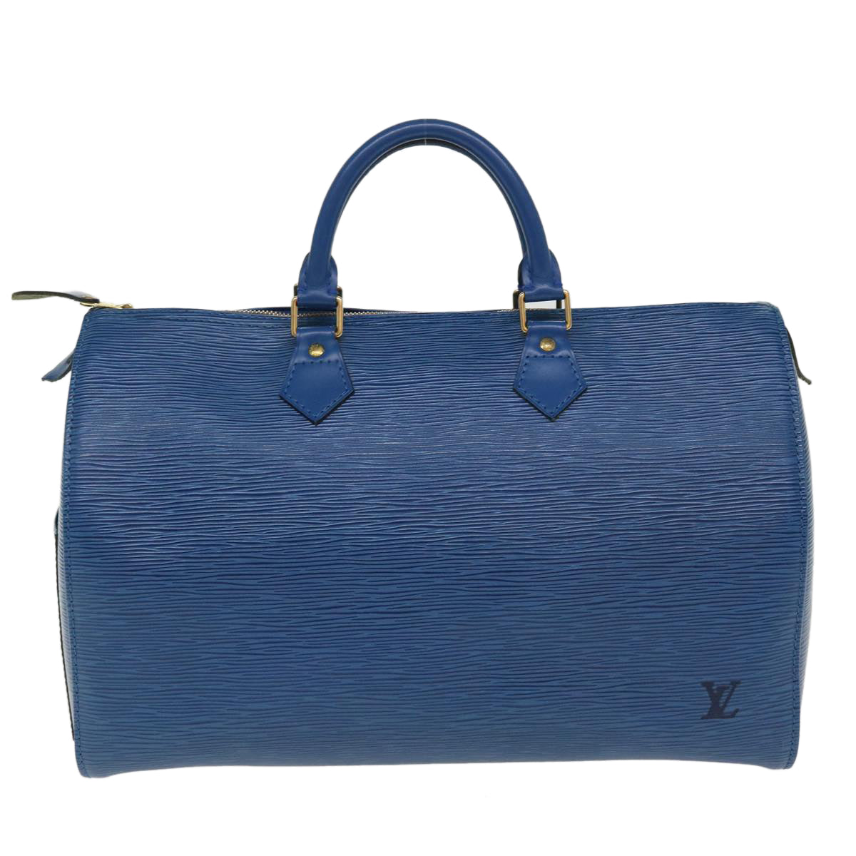 LOUIS VUITTON Epi Speedy 40 Hand Bag Toledo Blue M42985 LV 37452