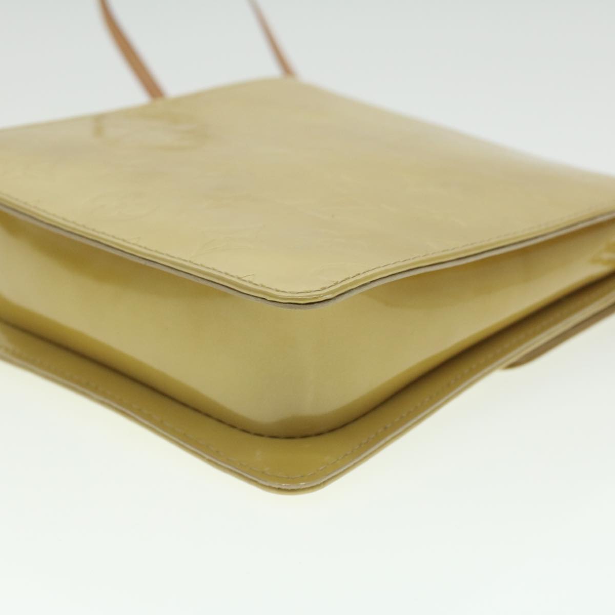 LOUIS VUITTON Monogram Vernis Motto Accessory Pouch Beige M91136 LV 37473