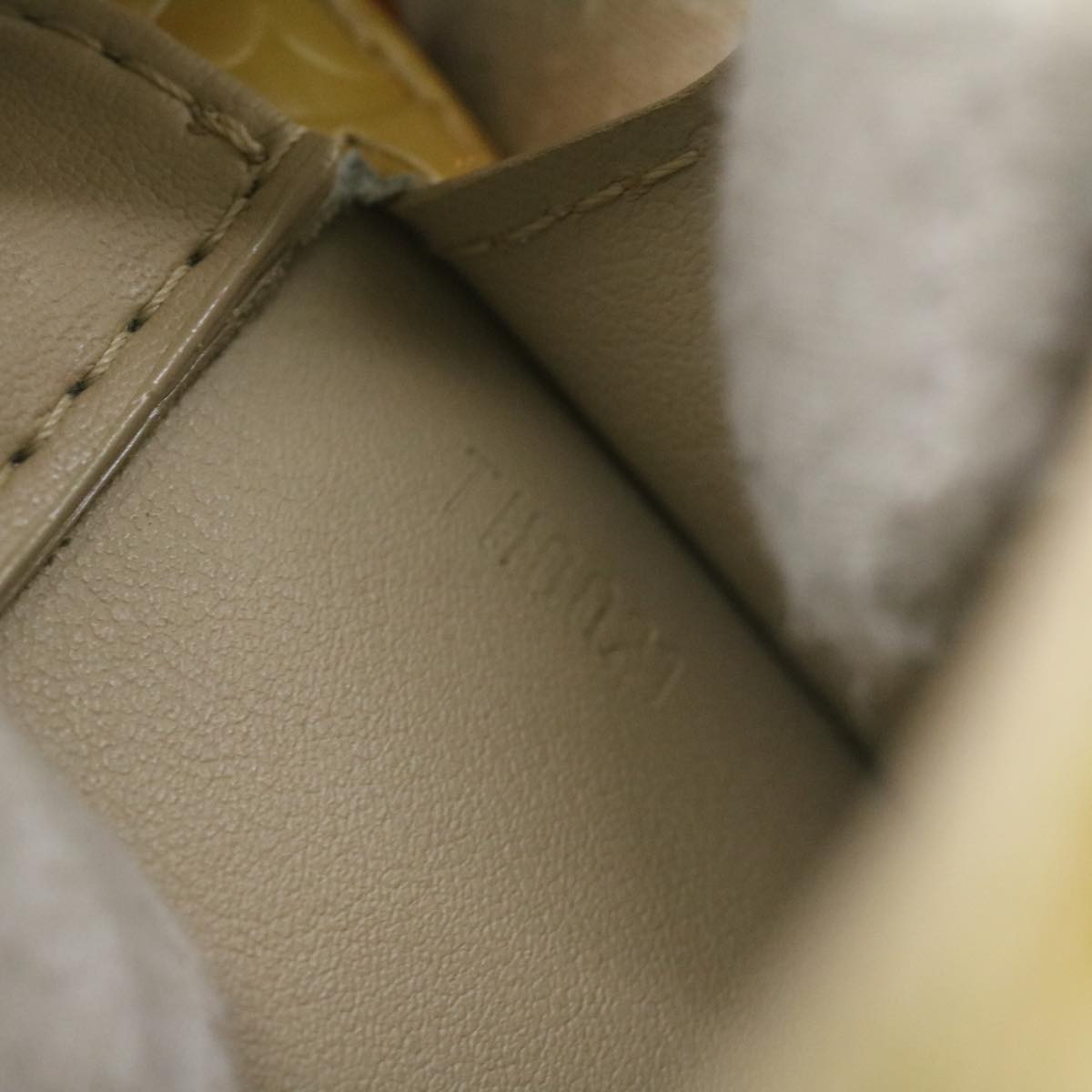LOUIS VUITTON Monogram Vernis Motto Accessory Pouch Beige M91136 LV 37473