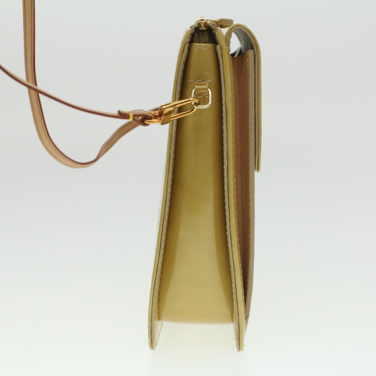 LOUIS VUITTON Monogram Vernis Motto Accessory Pouch Beige M91136 LV 37473
