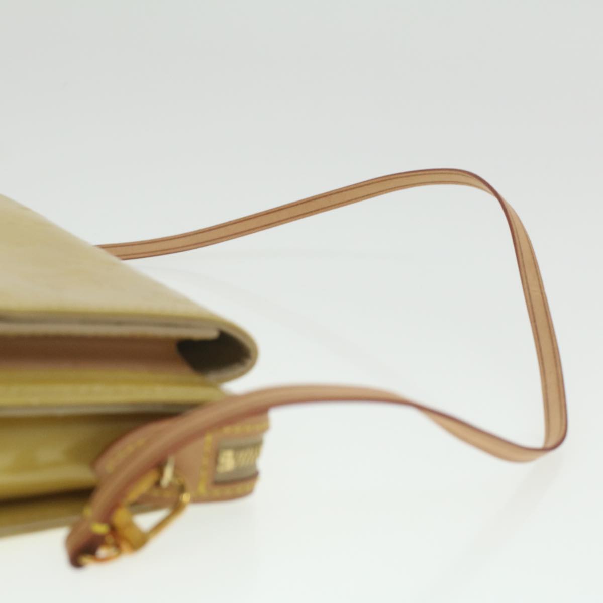 LOUIS VUITTON Monogram Vernis Motto Accessory Pouch Beige M91136 LV 37473