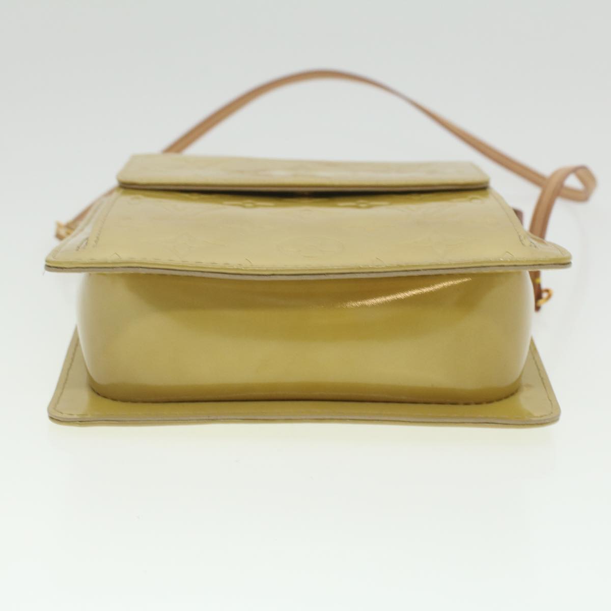 LOUIS VUITTON Monogram Vernis Motto Accessory Pouch Beige M91136 LV 37473