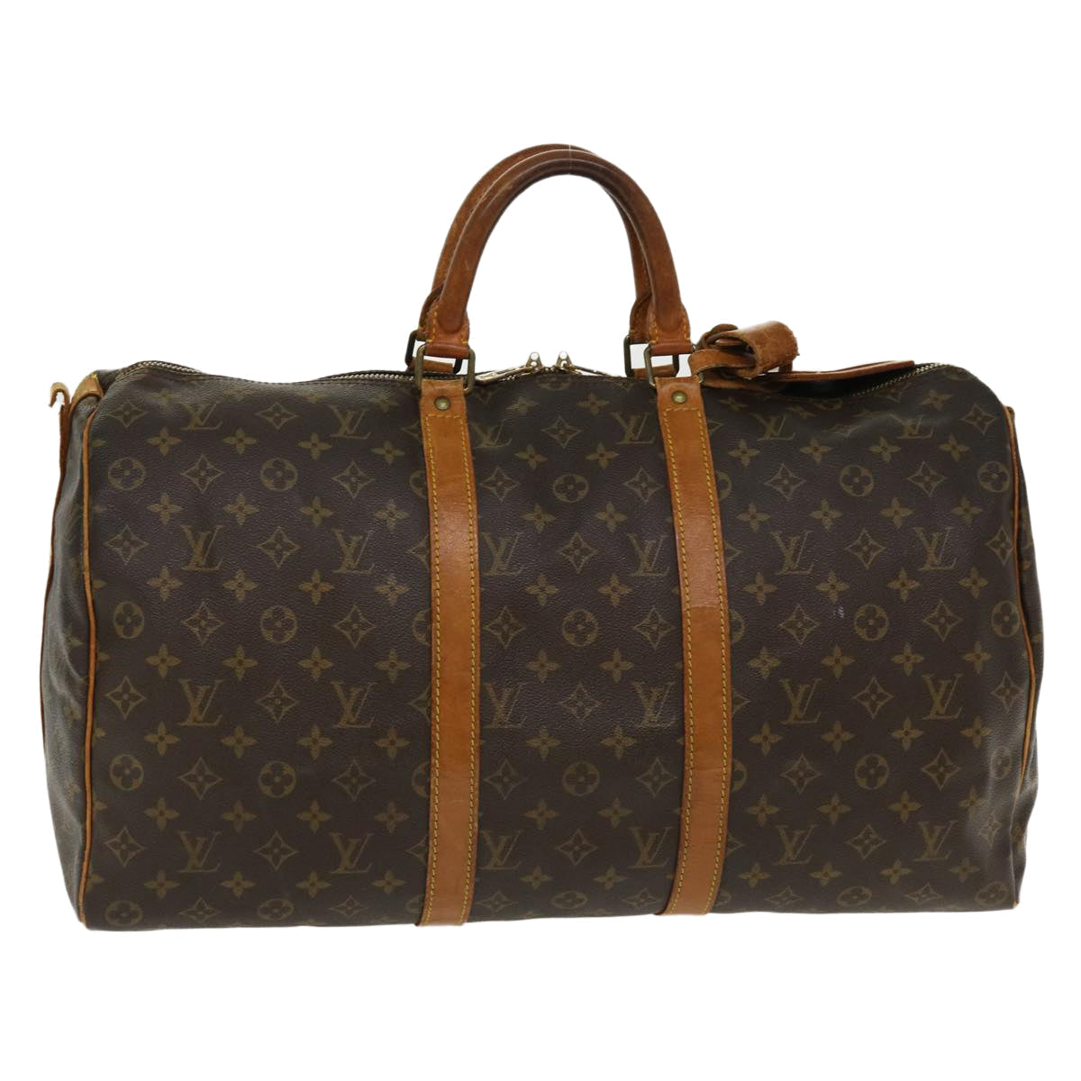 LOUIS VUITTON Monogram Keepall Bandouliere 50 Boston Bag M41416 LV 37474