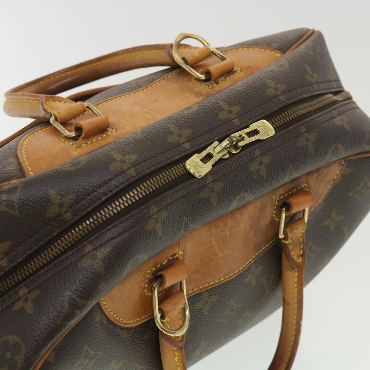 LOUIS VUITTON Monogram Deauville Hand Bag M47270 LV 37605