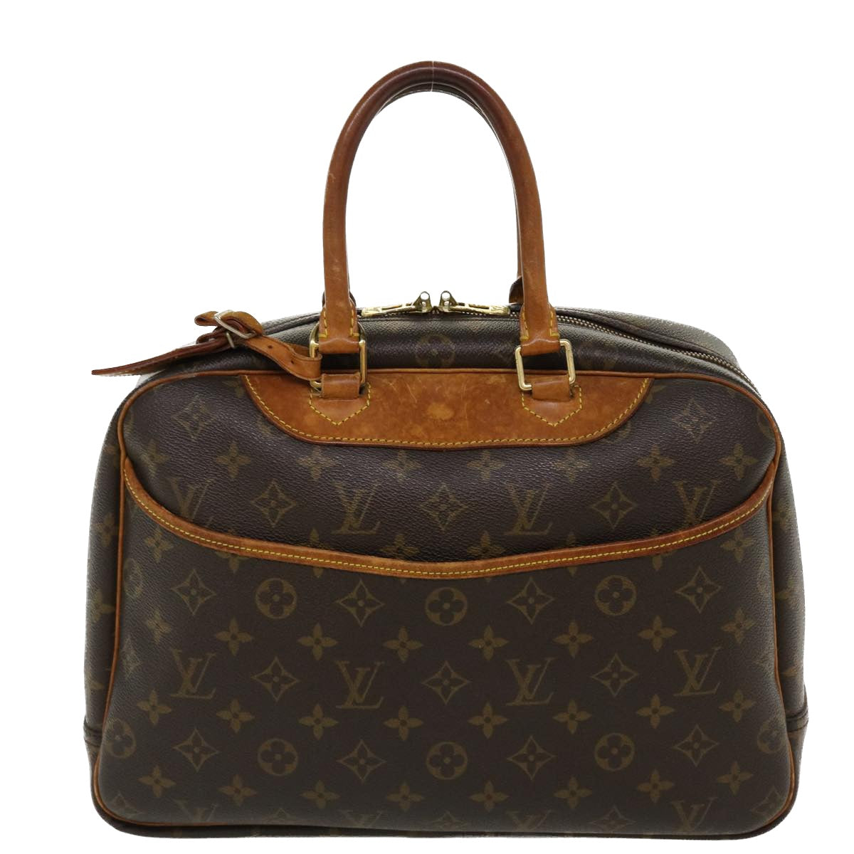LOUIS VUITTON Monogram Deauville Hand Bag M47270 LV 37644