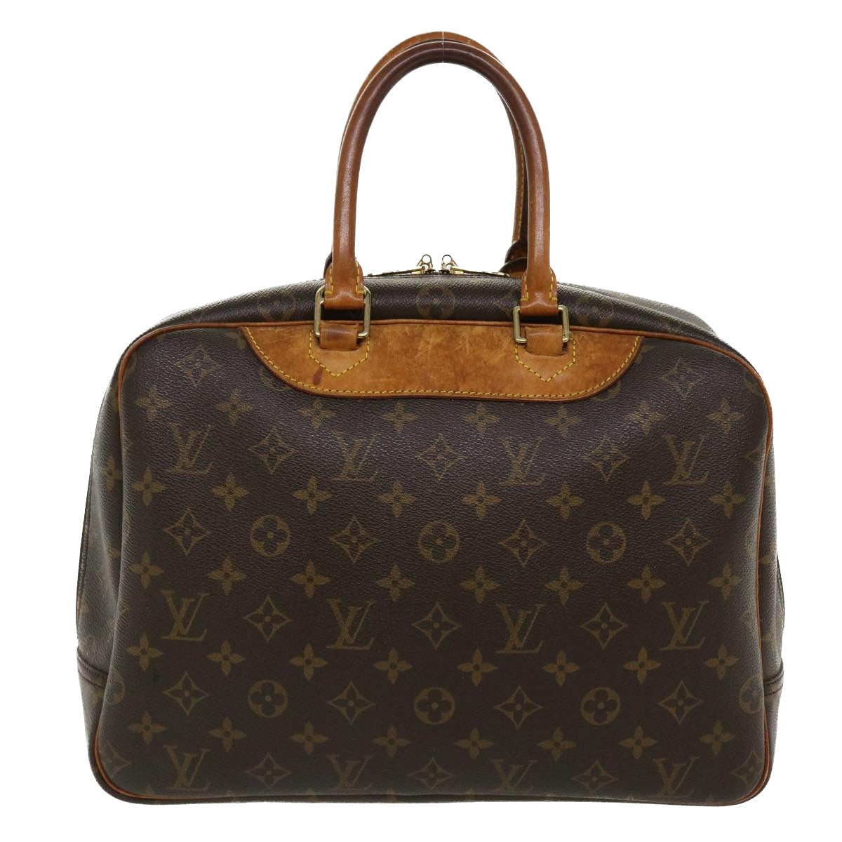 LOUIS VUITTON Monogram Deauville Hand Bag M47270 LV 37644