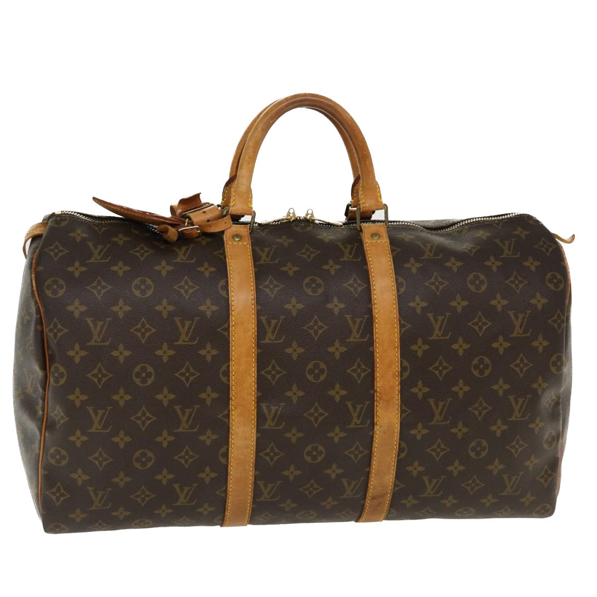 LOUIS VUITTON Monogram Keepall 50 Boston Bag M41426 LV 37660
