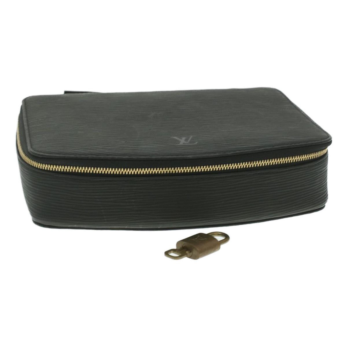 LOUIS VUITTON Epi Posh Monte Carlo Jewelry Box Black M48362 LV 37669