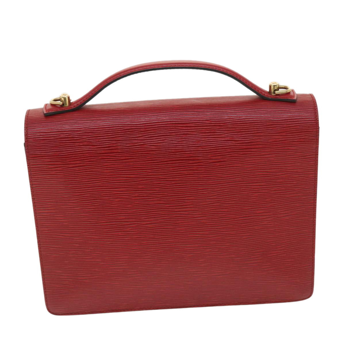 LOUIS VUITTON Epi Monceau Hand Bag 2way Red M52127 LV 37799