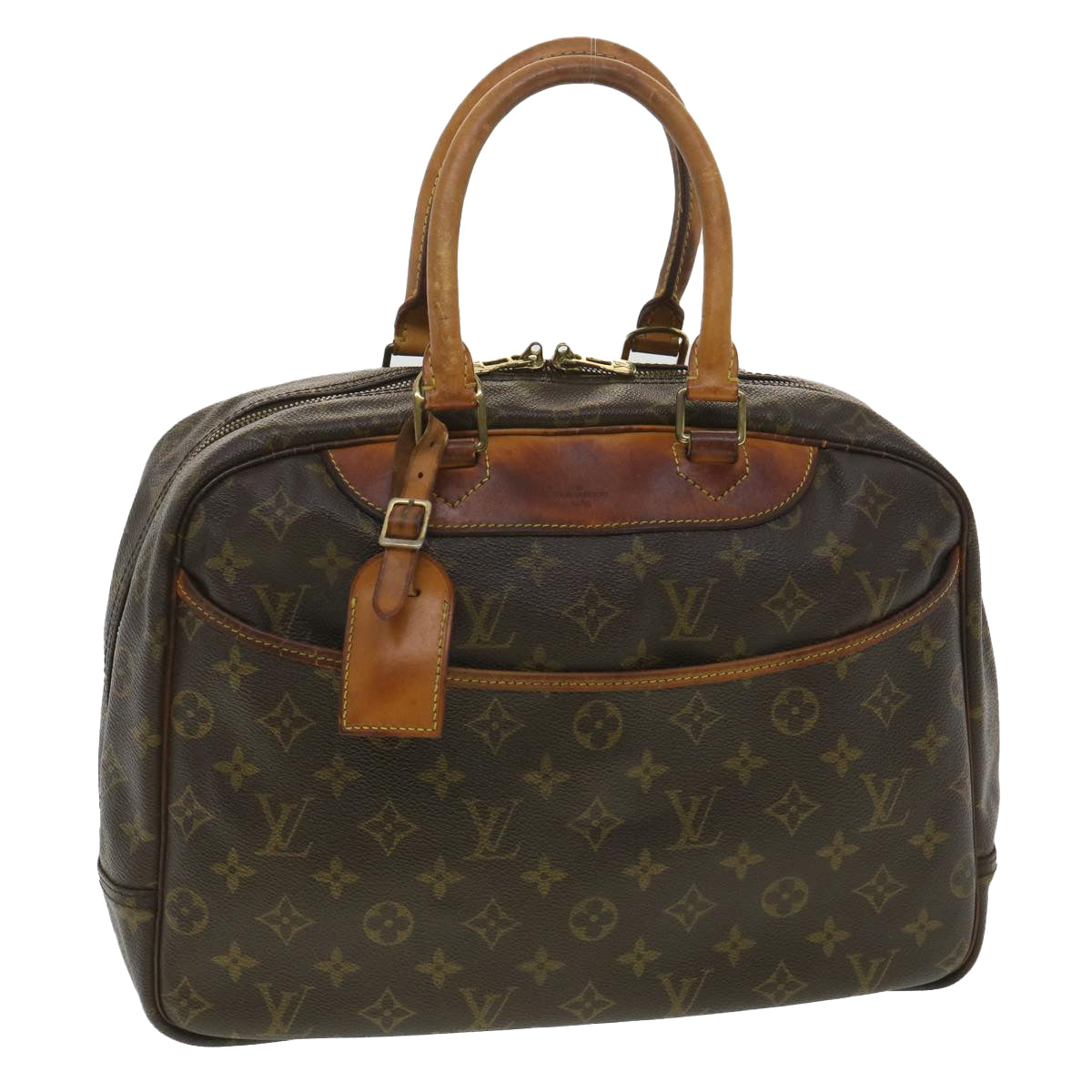 LOUIS VUITTON Monogram Deauville Hand Bag M47270 LV 37877