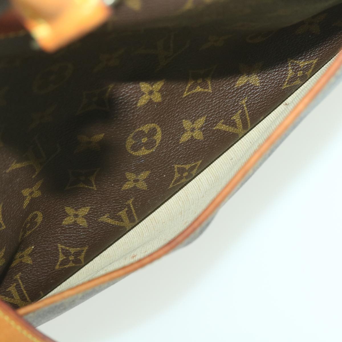 LOUIS VUITTON Monogram Deauville Hand Bag M47270 LV 37877