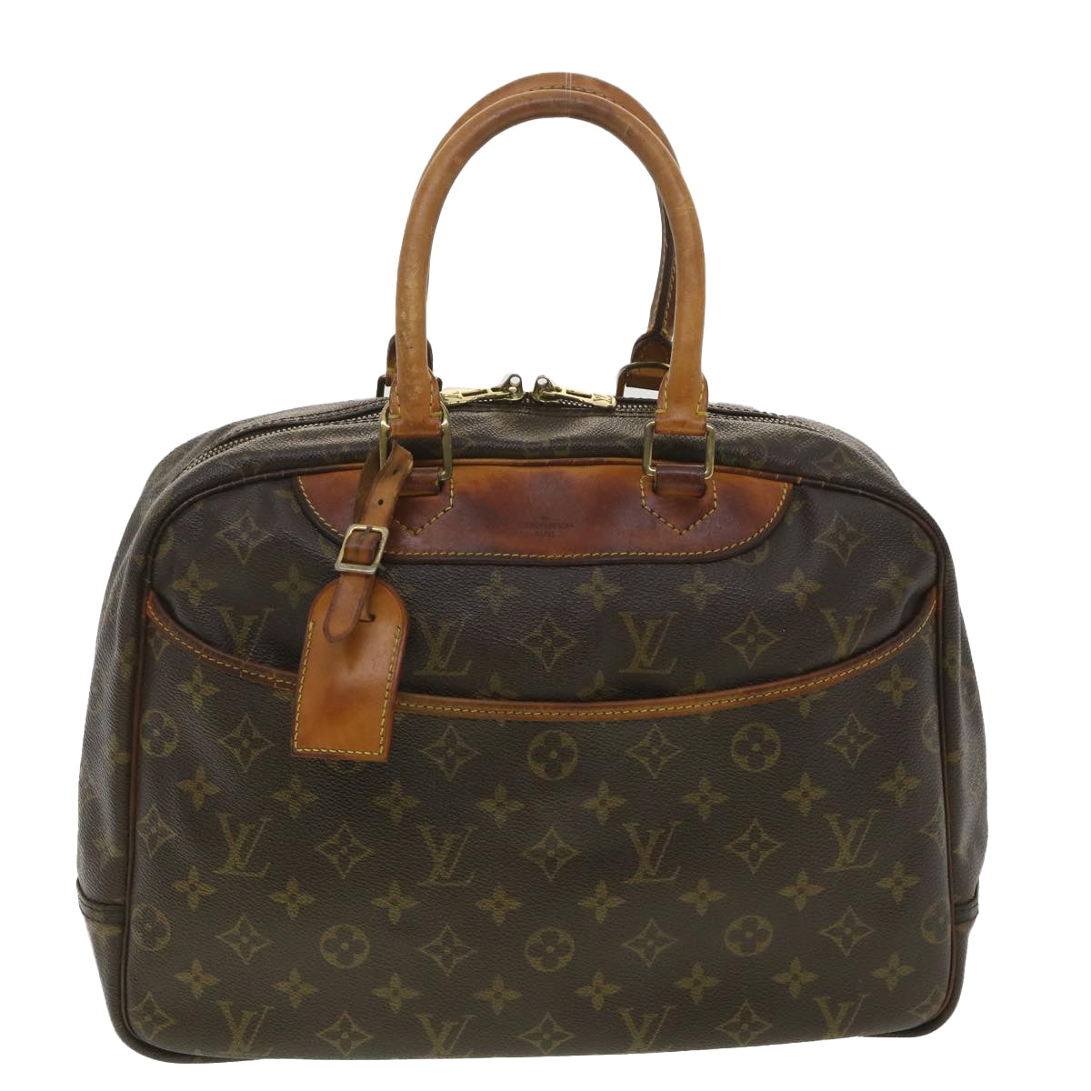 LOUIS VUITTON Monogram Deauville Hand Bag M47270 LV 37877