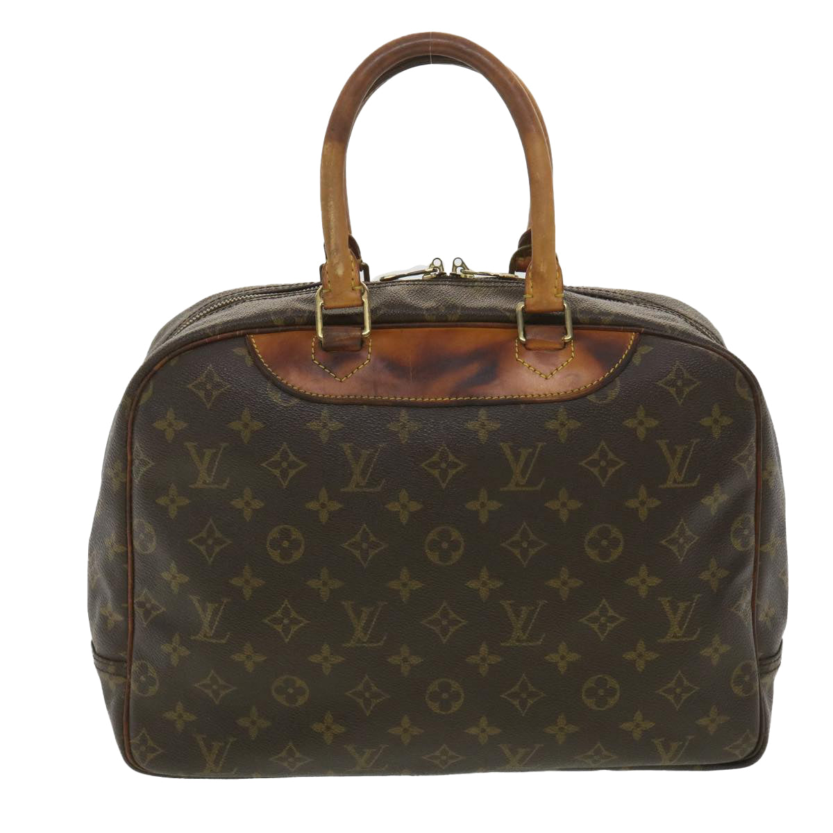 LOUIS VUITTON Monogram Deauville Hand Bag M47270 LV 37877