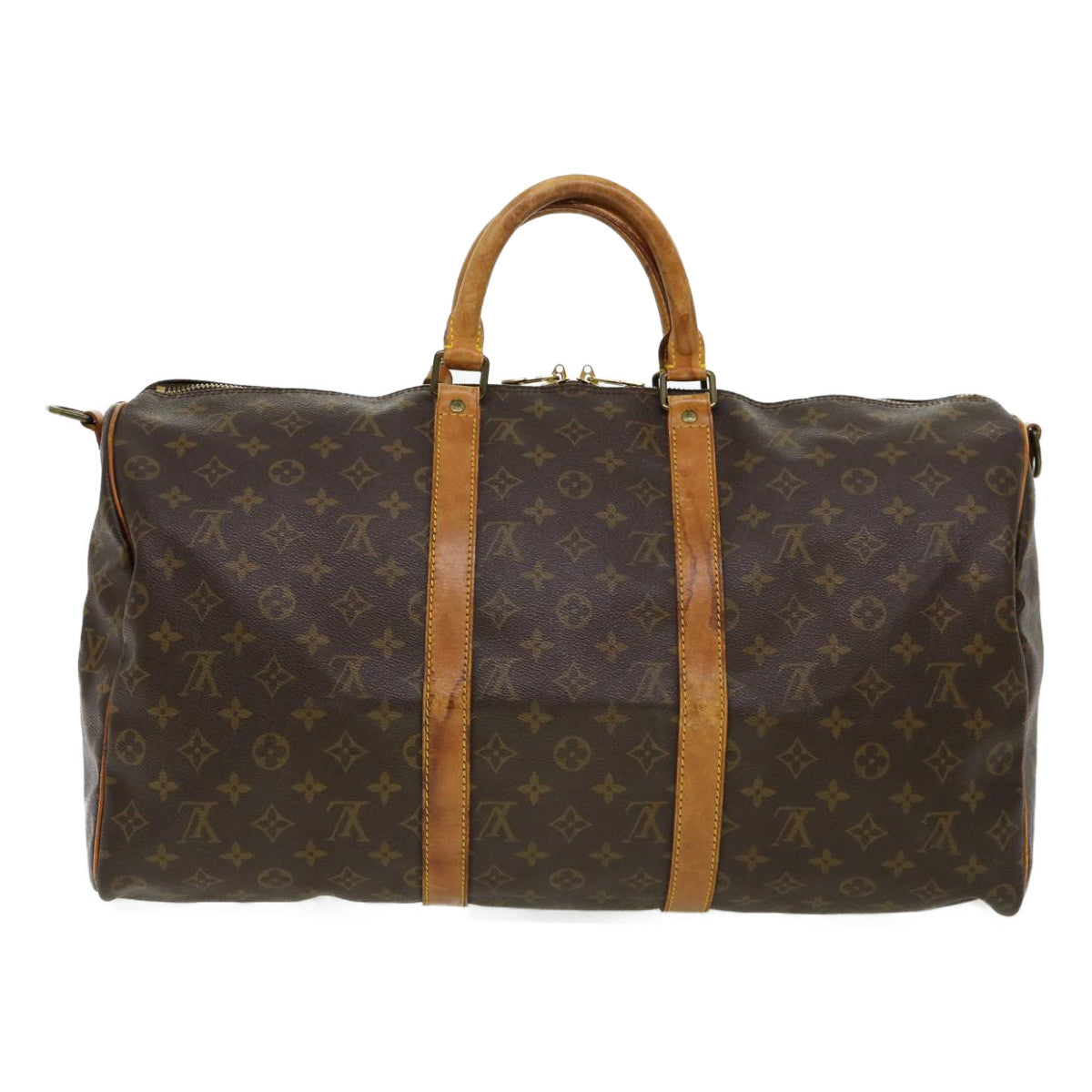 LOUIS VUITTON Monogram Keepall Bandouliere 50 Boston Bag M41416 LV 37901