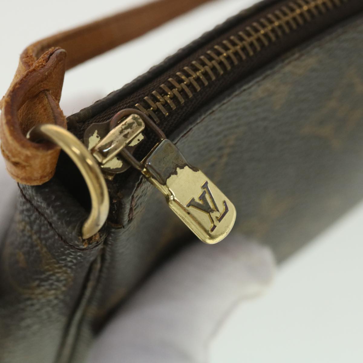 LOUIS VUITTON Monogram Pochette Accessoires Pouch M51980 LV 37913