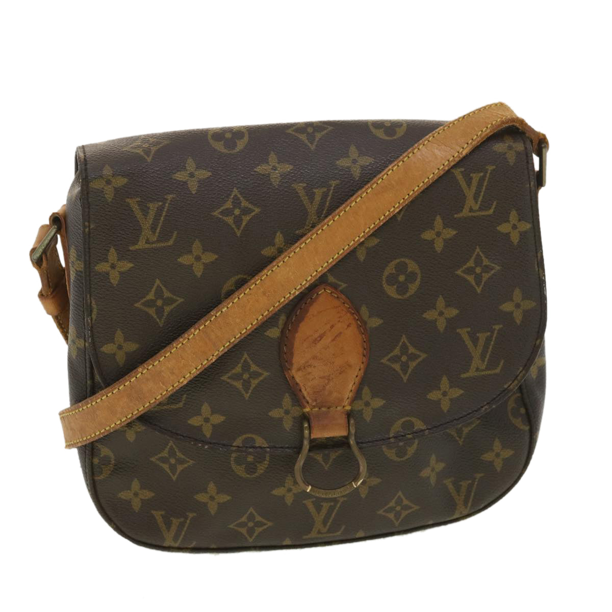 LOUIS VUITTON Monogram Saint Cloud GM Shoulder Bag M51242 LV 37915