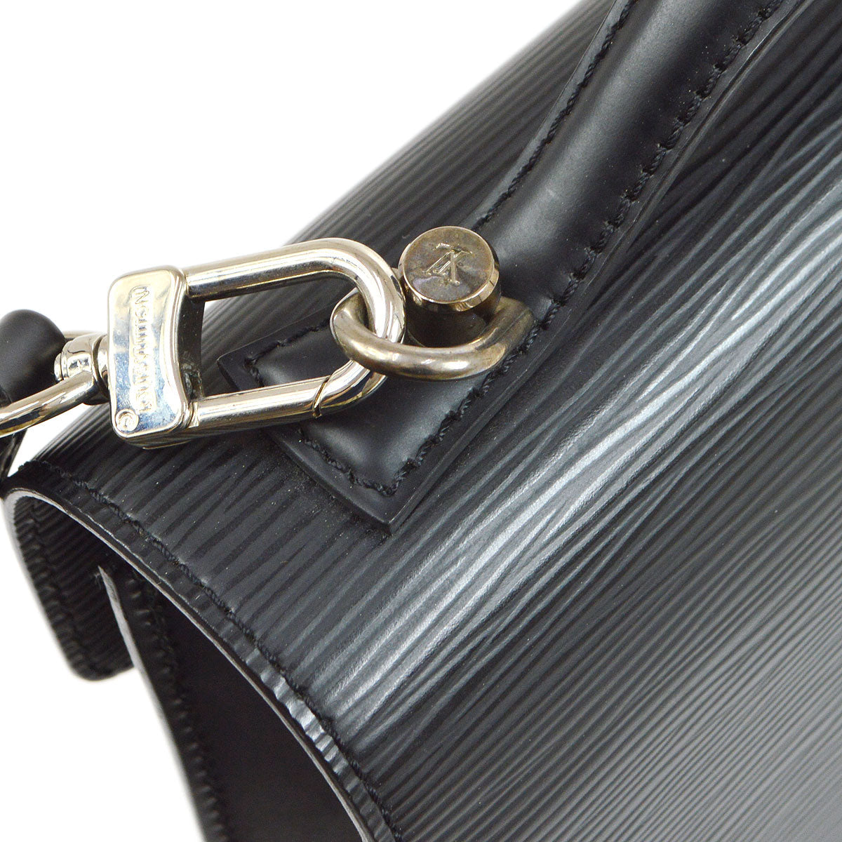 Louis Vuitton Black Epi Monceau 28 Handbag M52792