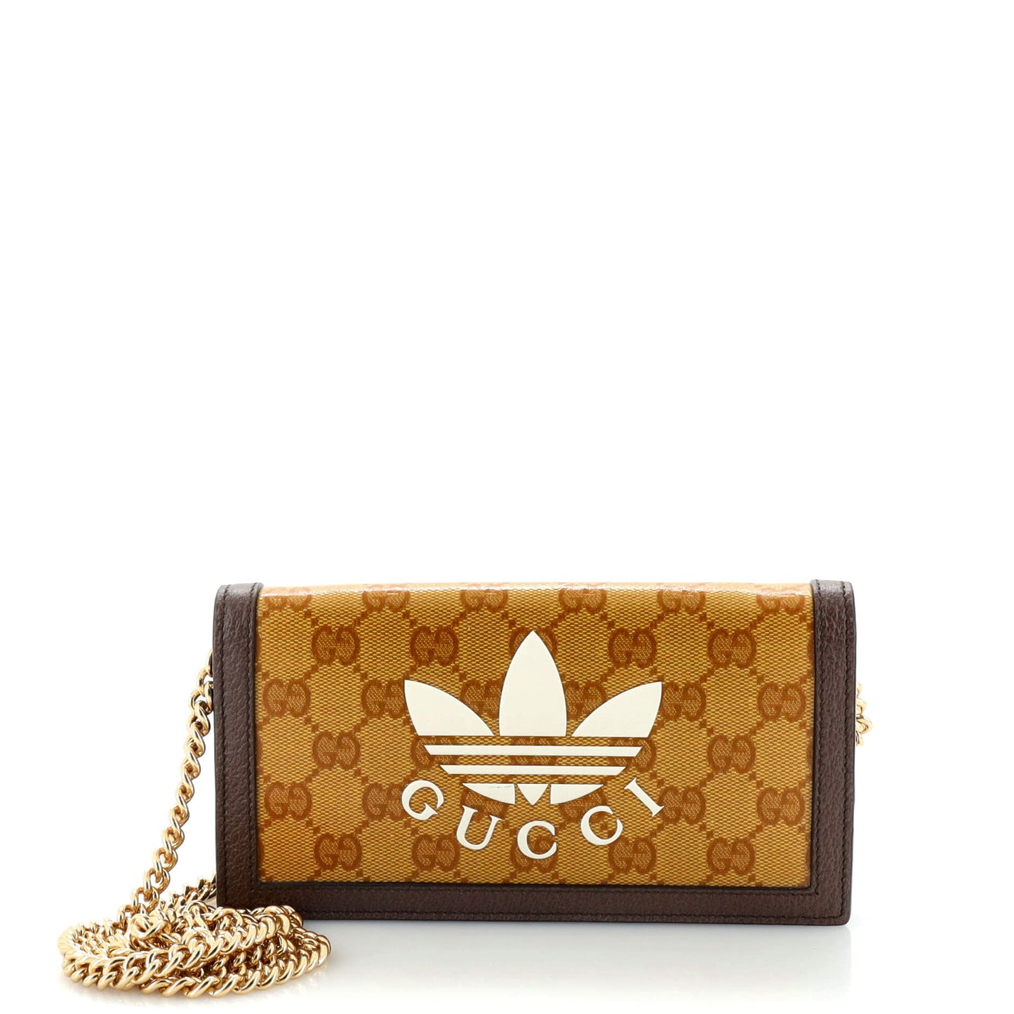 Luxury Gucci Trending 2025 x adidas Wallet on Chain GG Coated Canvas
